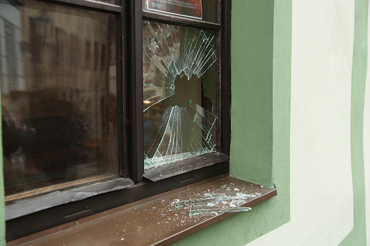 A2B Glass are able to board up broken windows while they are being repaired in Hednesford.